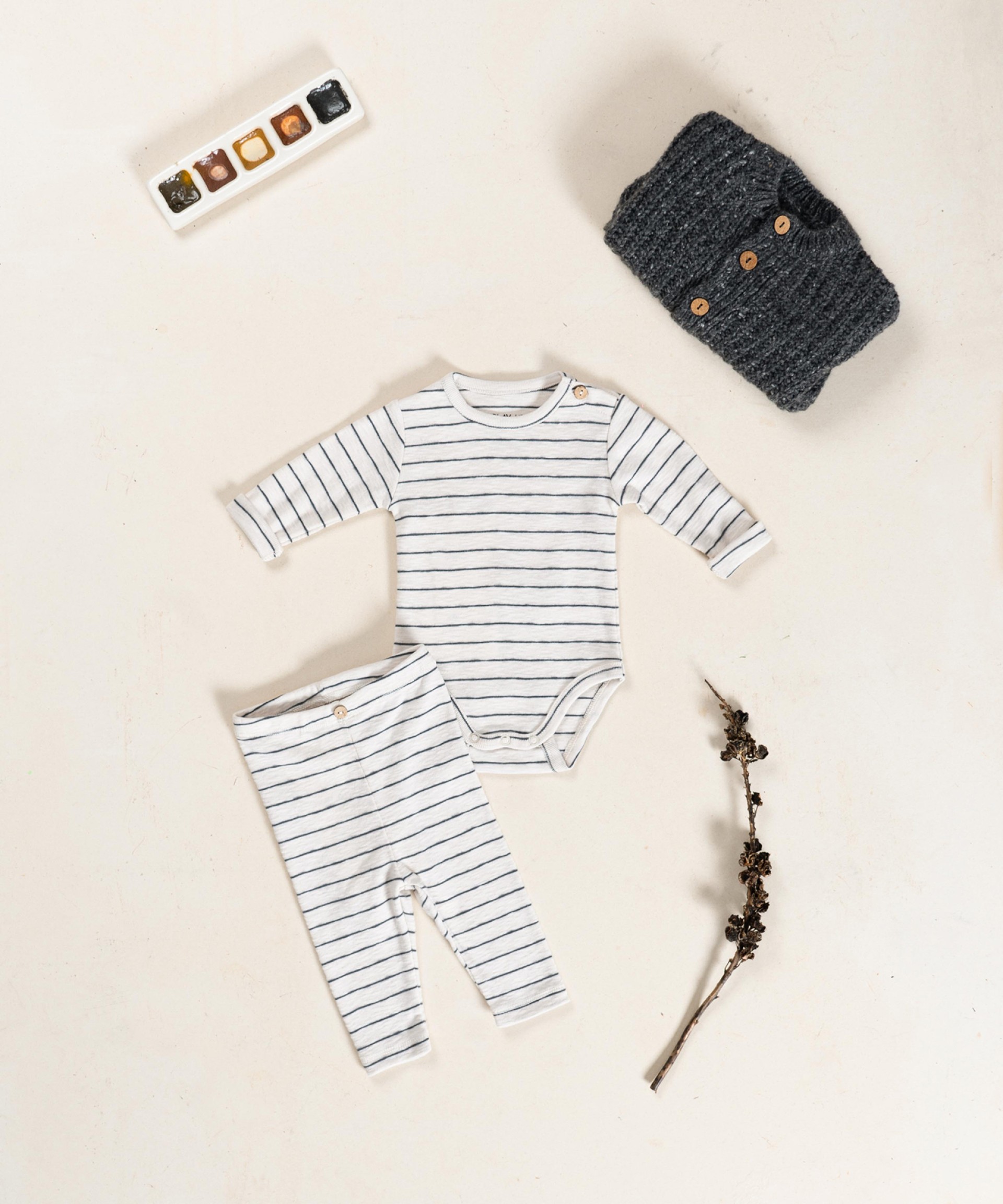 Rib body in organic cotton