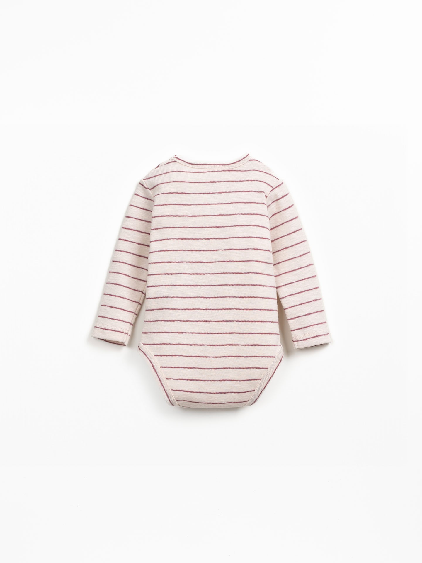Striped bodysuit in organic cotton