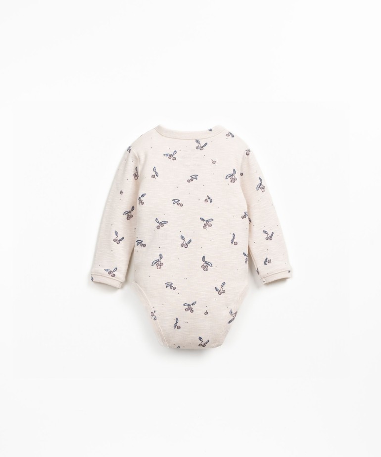 Wrap bodysuit in organic cotton
