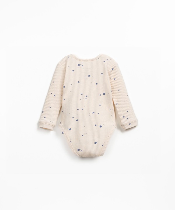 Body com decote em trespasse