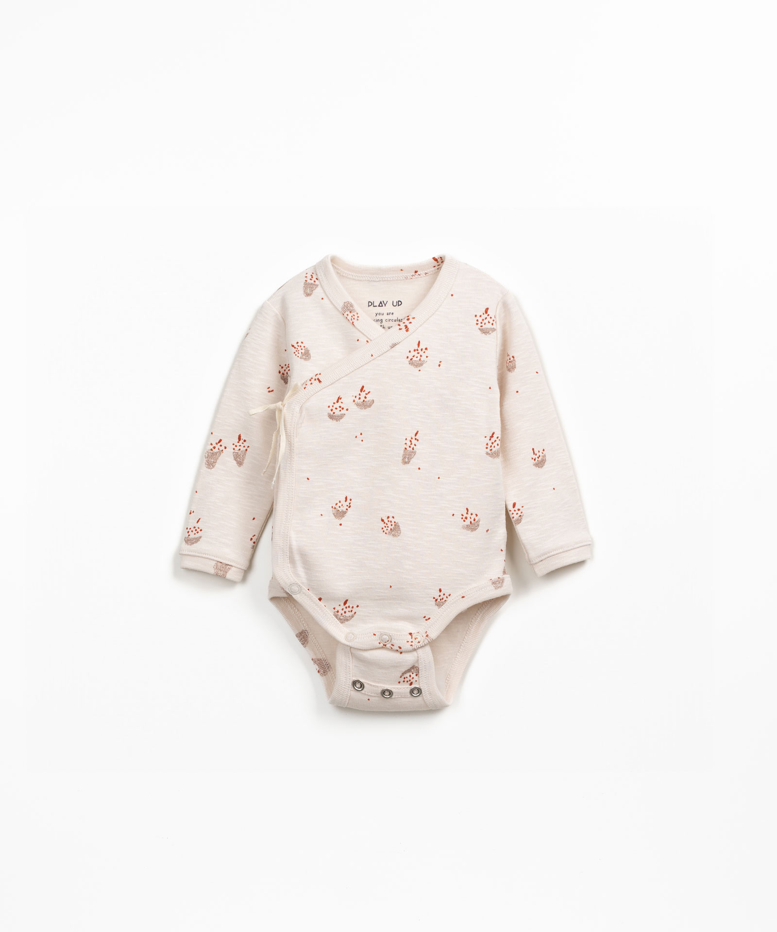 Crossover organic cotton bodysuit