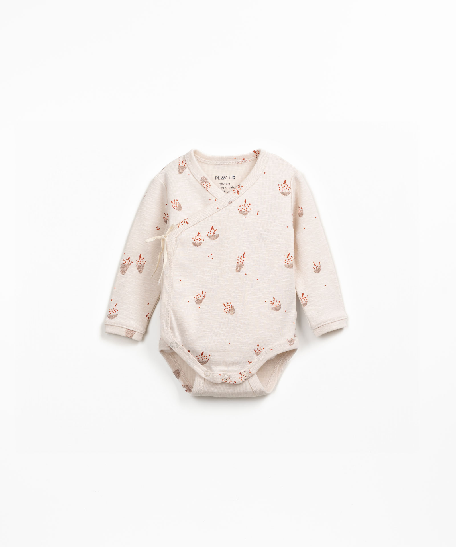 Crossover organic cotton bodysuit