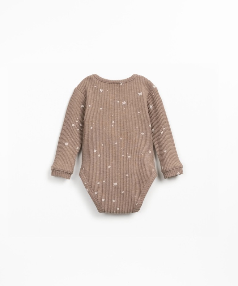 Wrap-over neckline bodysuit