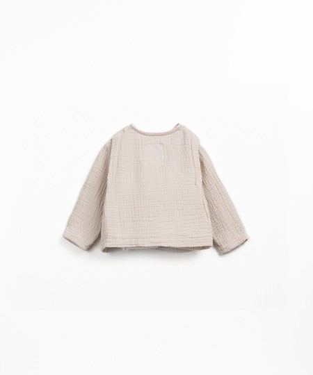 Blusa in tessuto di cotone