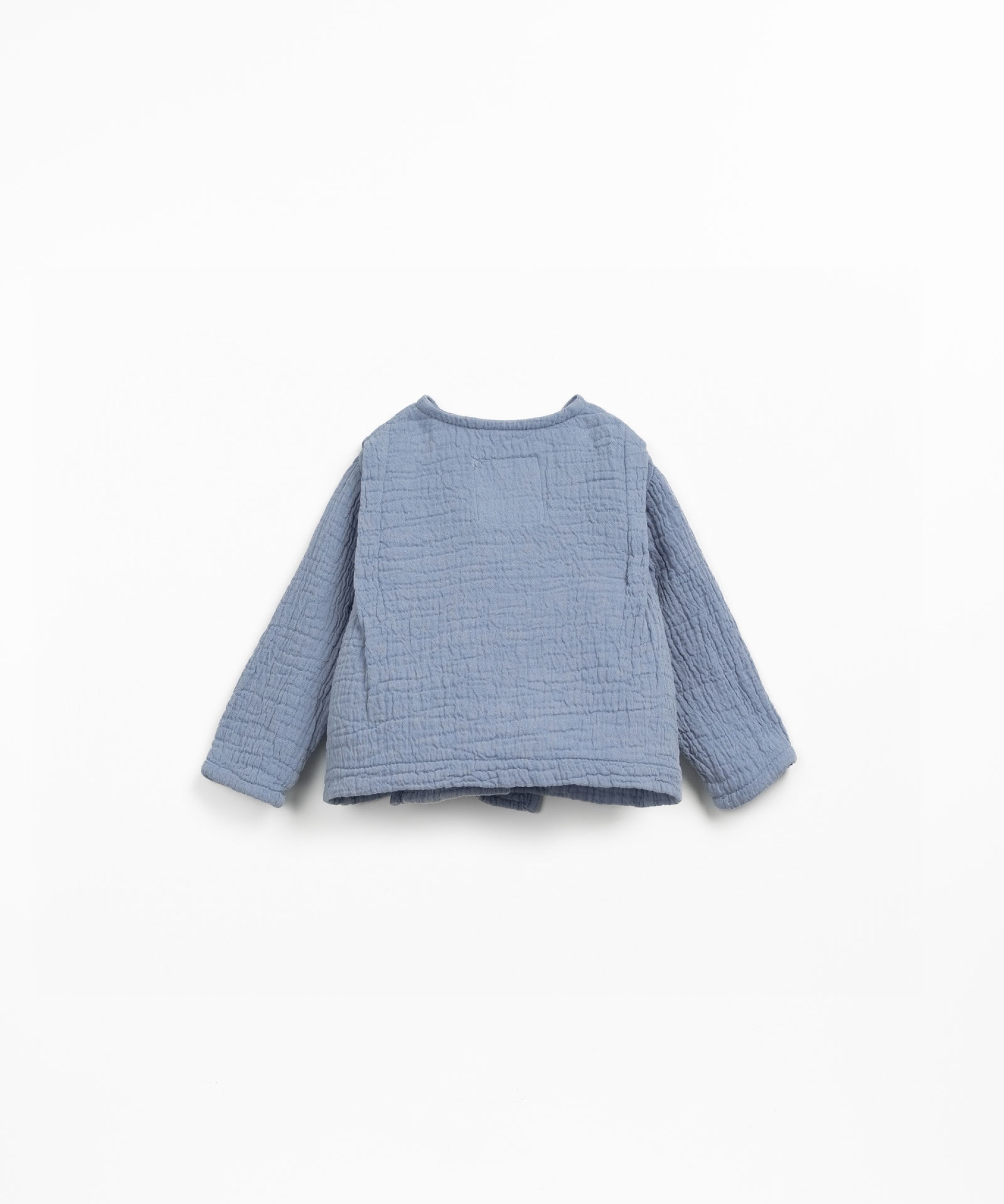 Blusa con cruce en tejido de algodn