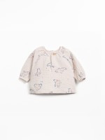 Blouse with print in organic cotton fabric