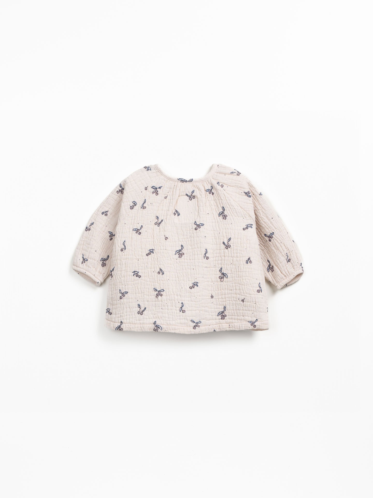 Blusa com estampado em tecido de algodão orgânico