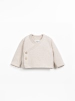 Camisola de malha com mistura de algod�o regenerativo e algod�o reciclado