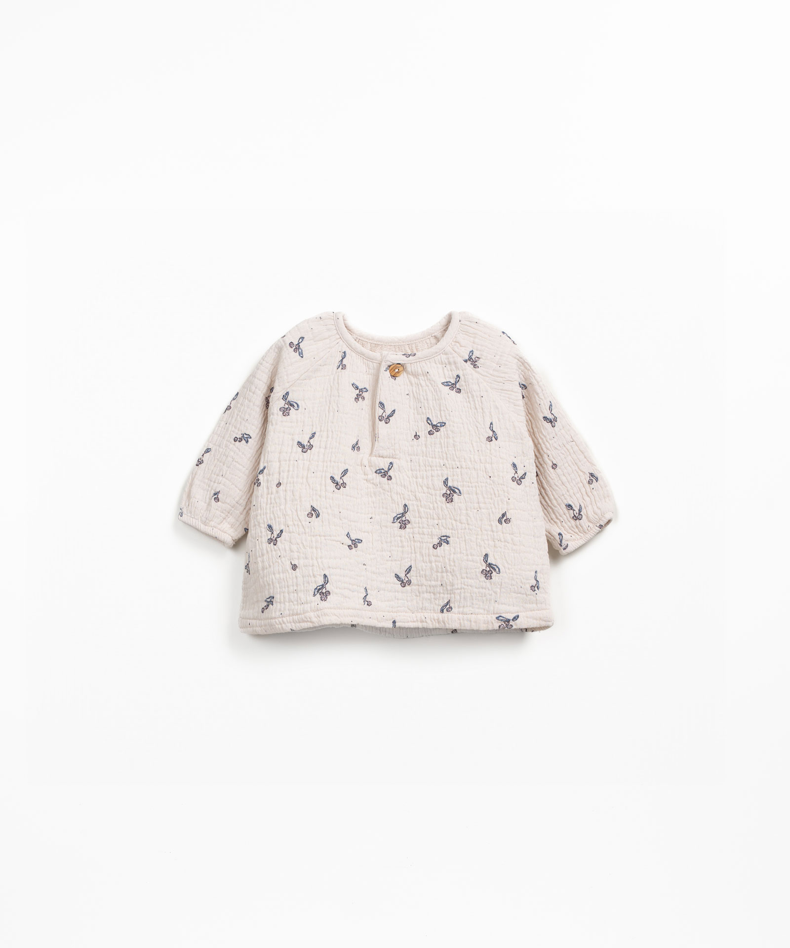 Blouse with print in organic cotton fabric