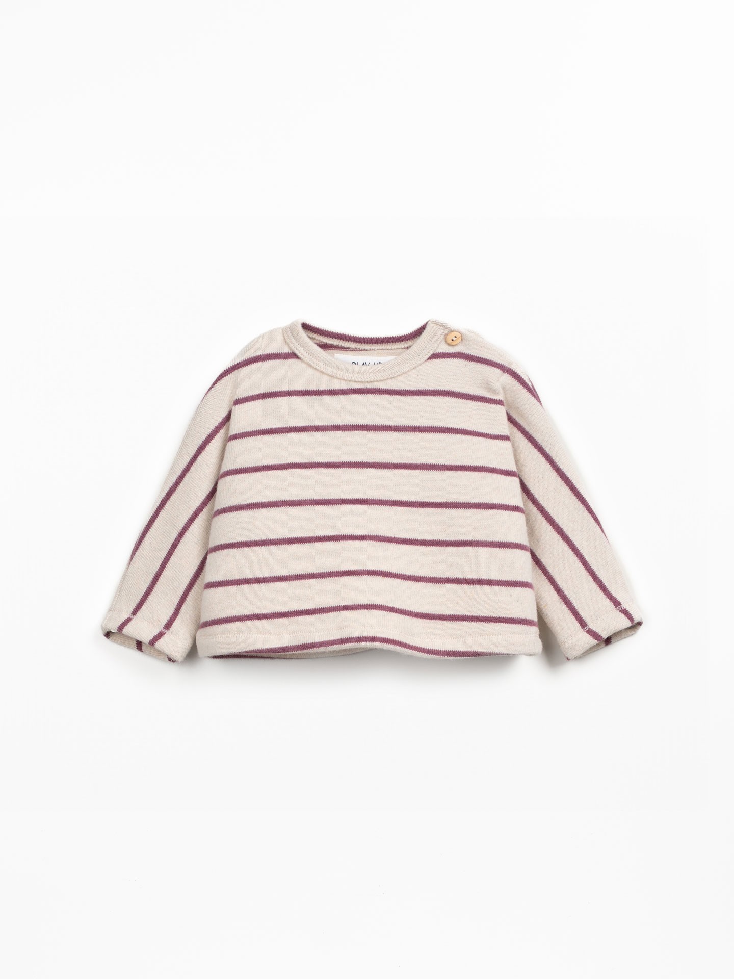 Camisola de malha com mistura de fibras naturais e algodão reciclado