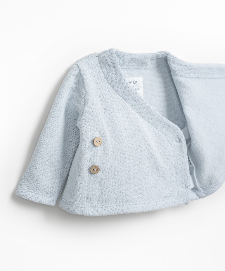 Jersey de punto con mezcla de algodn regenerativo y algodn reciclado