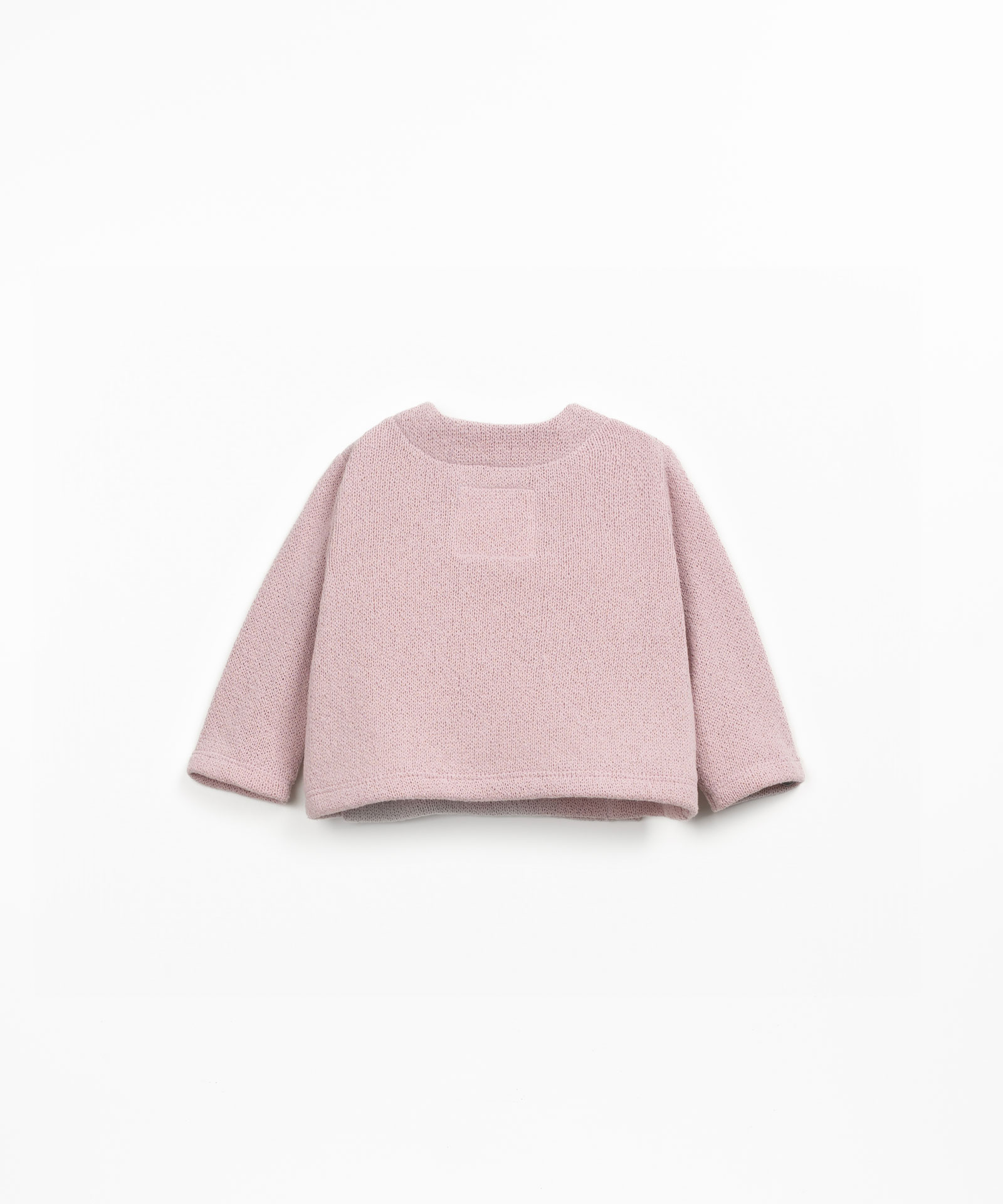 Knit sweater in blend of regenerative cotton and recycled cotton
