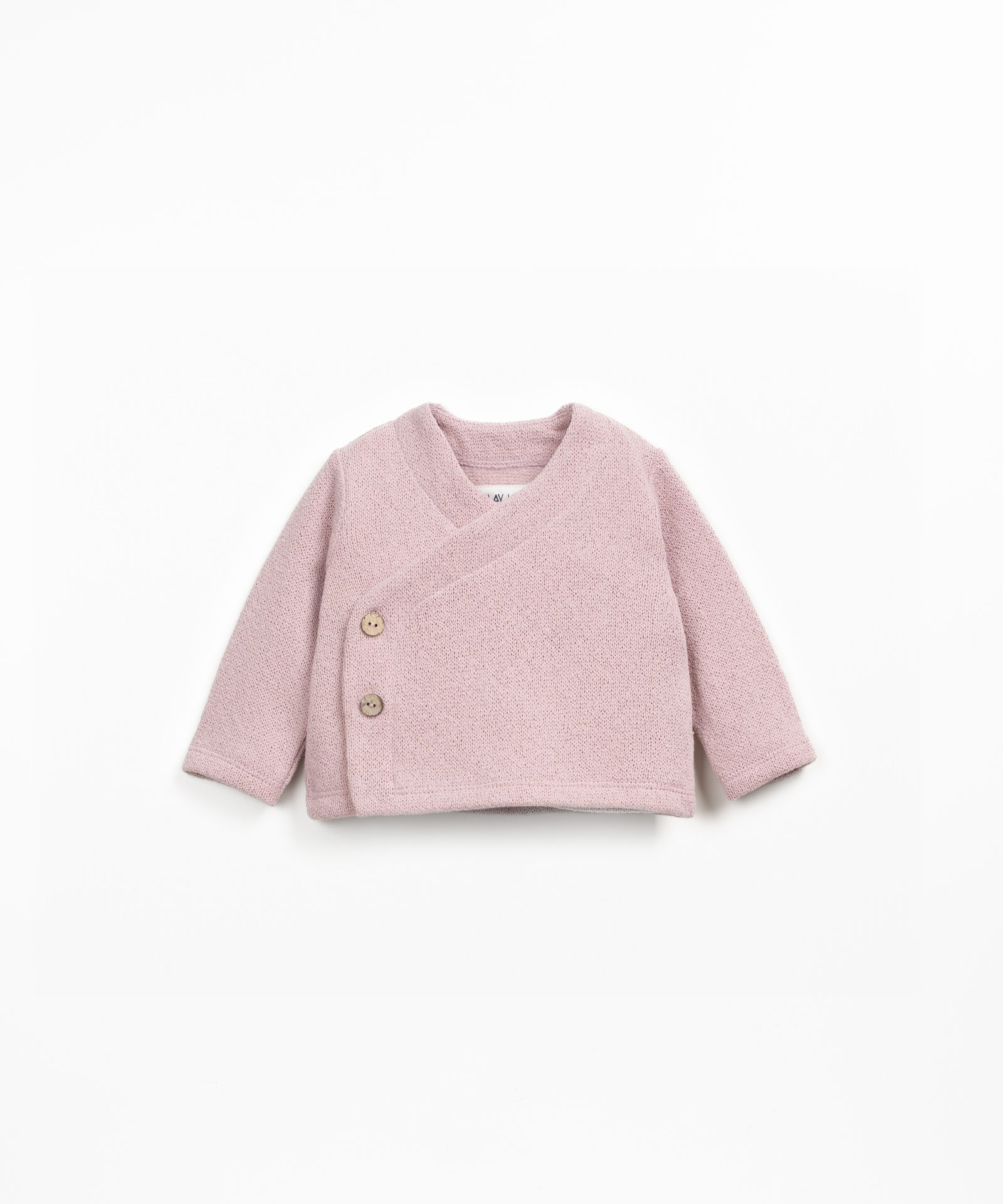 Knit sweater in blend of regenerative cotton and recycled cotton