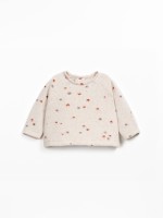 Camisola de malha com mistura de fibras naturais e fibras recicladas
