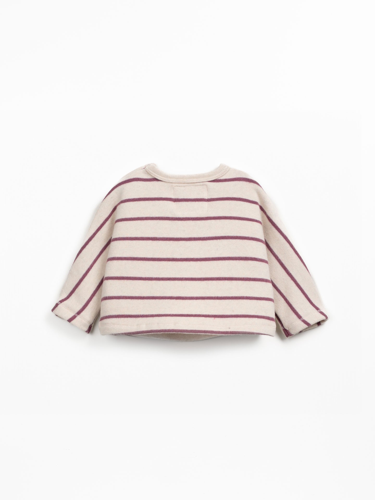 Camisola de malha com mistura de fibras naturais e algodão reciclado