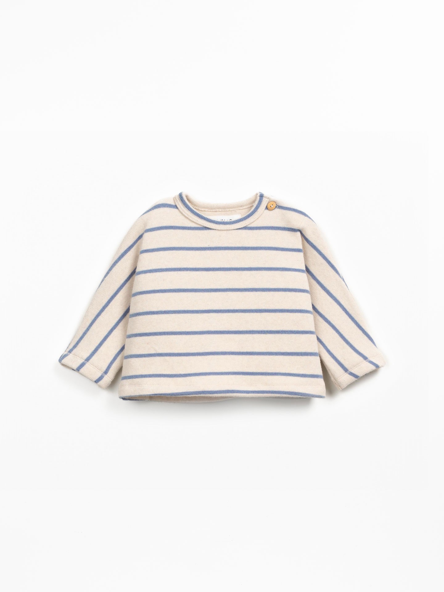 Camisola de malha com mistura de fibras naturais e algodão reciclado