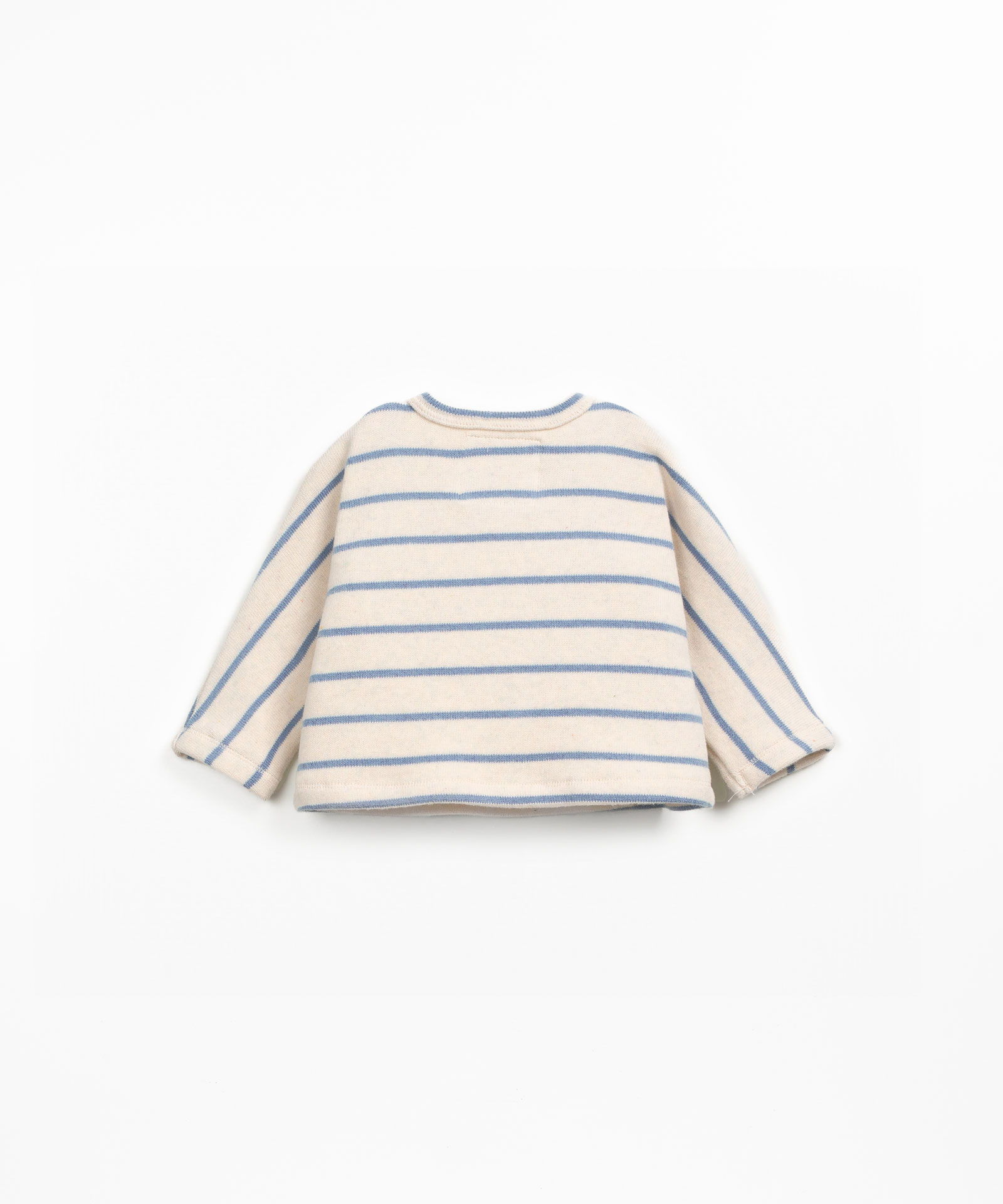 Camisola de malha com mistura de fibras naturais e algodão reciclado