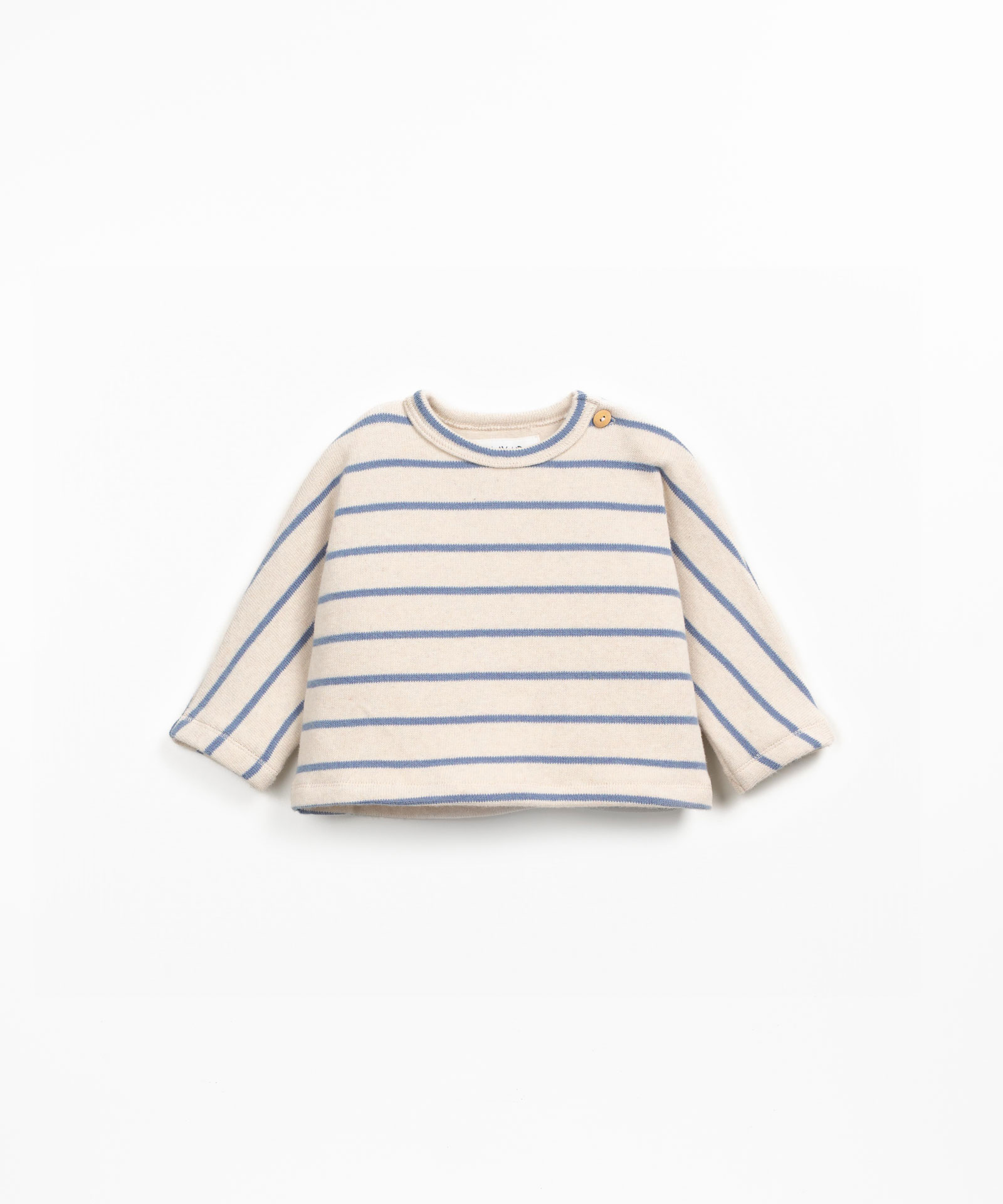 Camisola de malha com mistura de fibras naturais e algodão reciclado