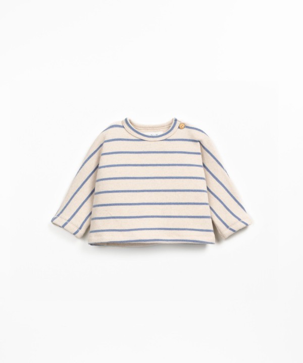 Camisola de malha com mistura de fibras naturais e algod�o reciclado                                