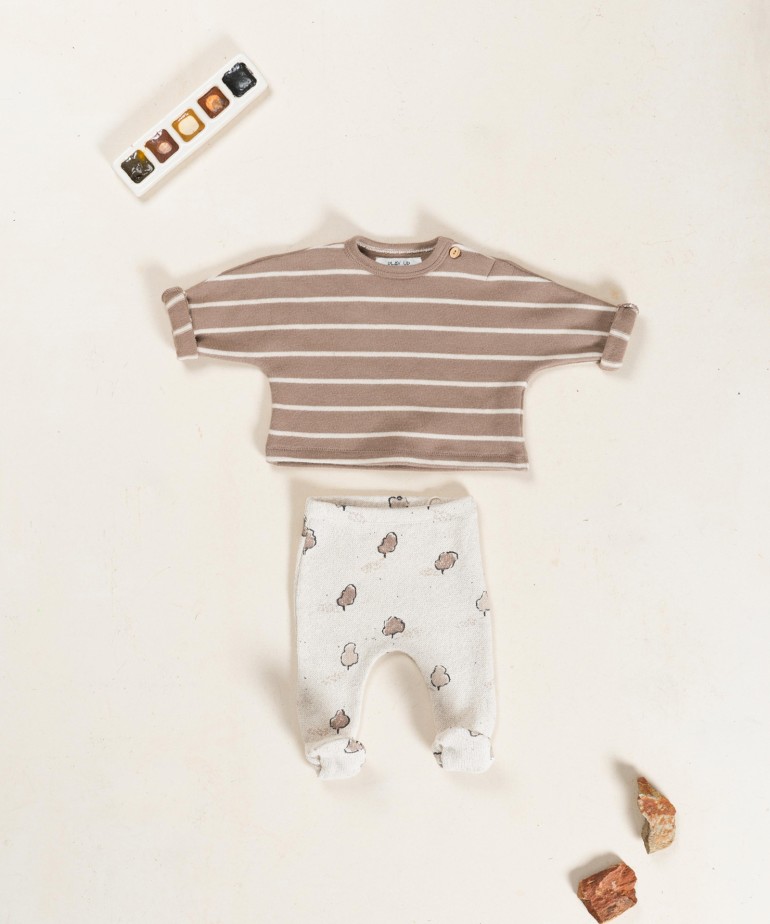 Jersey de punto con mezcla de fibras naturales y algodn reciclado