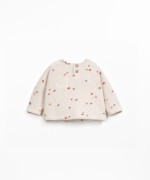 Jersey de punto con estampado de arndanos