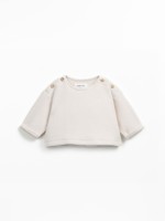 Camisola de malha polar em algod�o org�nico 