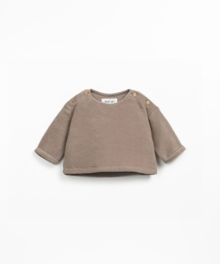 Camisola de malha polar em algod�o org�nico 