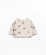 Jersey de punto con estampado de rboles