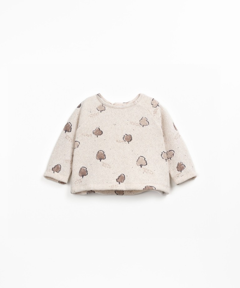 Jersey de punto con mezcla de fibras naturales y recicladas