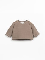 Camisola de malha polar em algod�o org�nico 