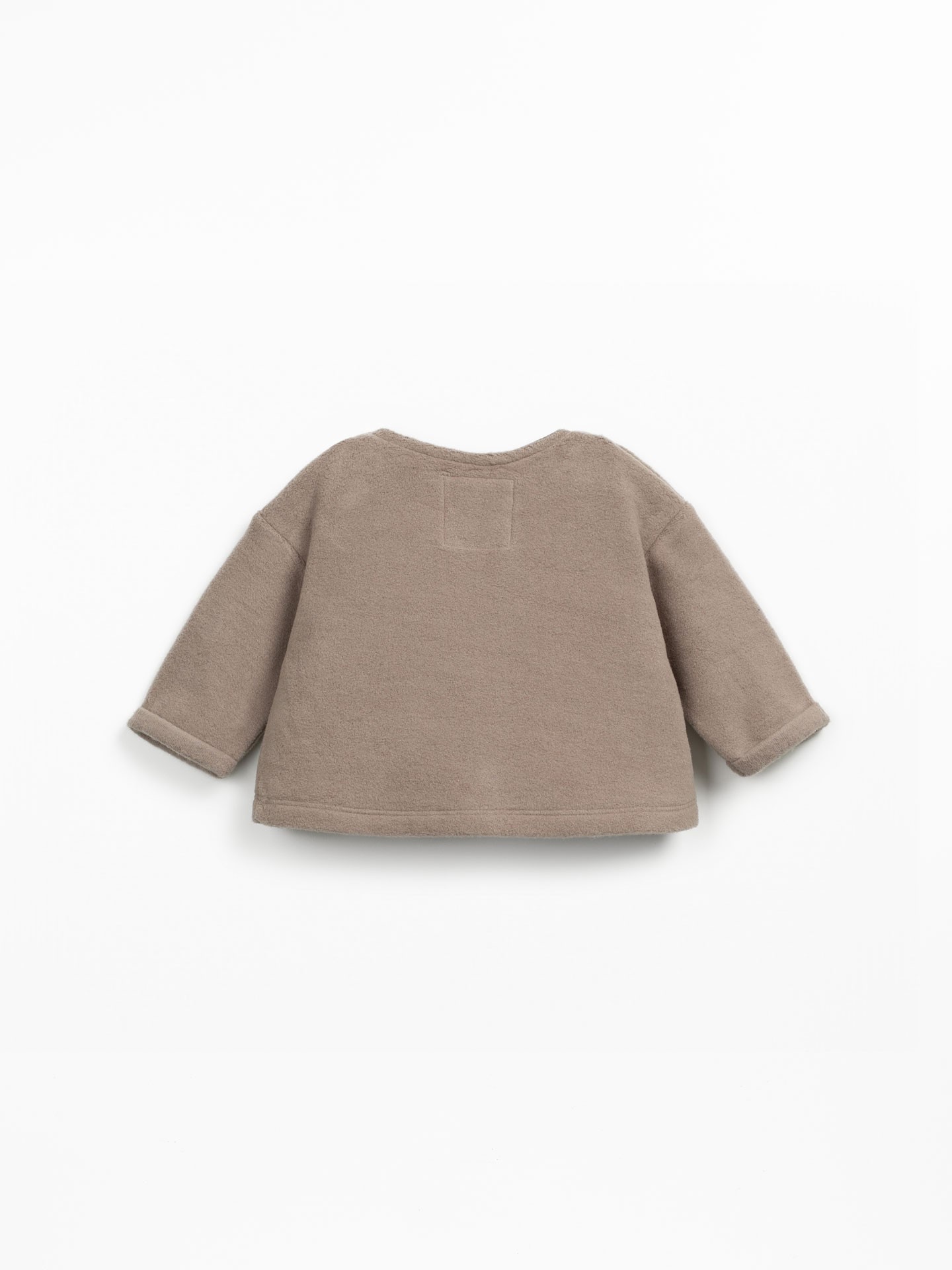 Camisola de malha polar em algodão orgânico