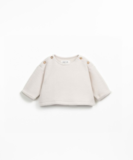 Camisola de malha polar em algod�o org�nico 