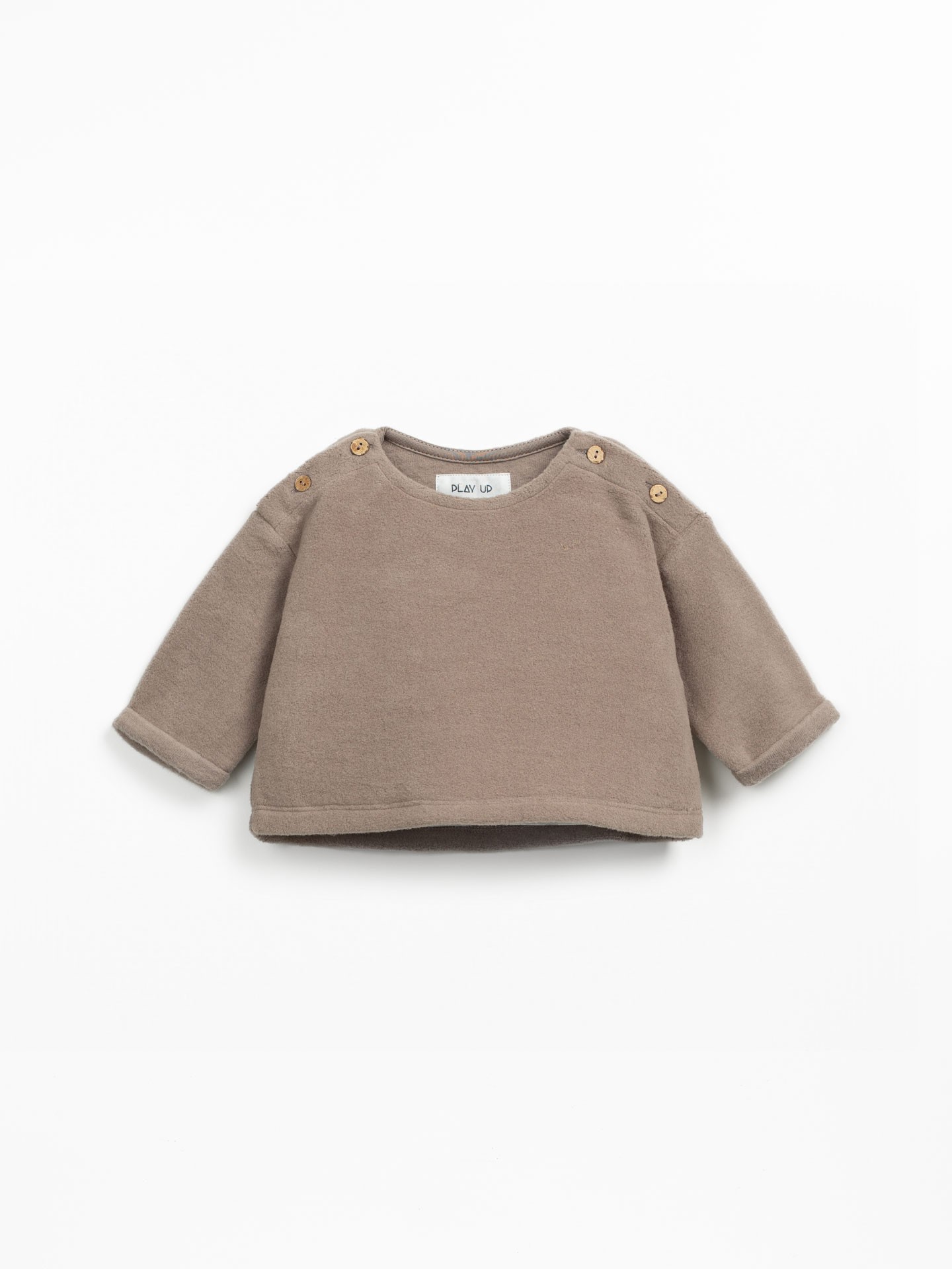 Camisola de malha polar em algodão orgânico