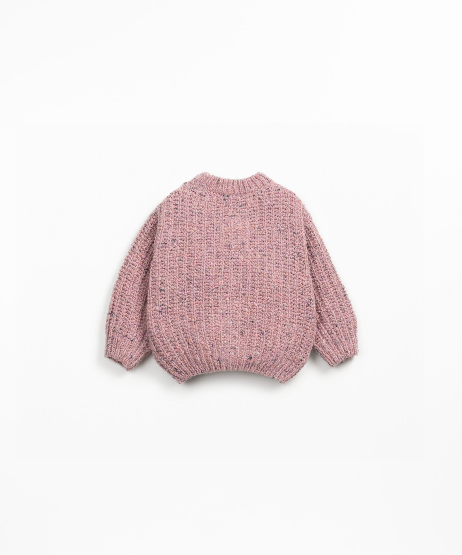 Knitted cardigan in a blend of recycled wool and wool