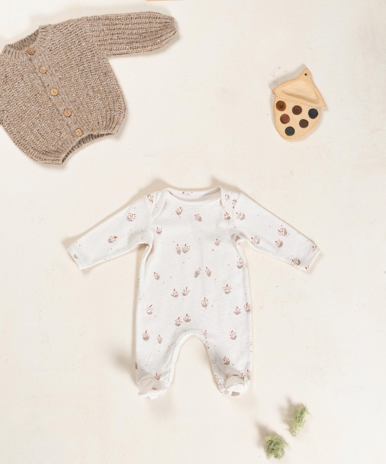 Knitted jacket in a blend of recycled wool and wool