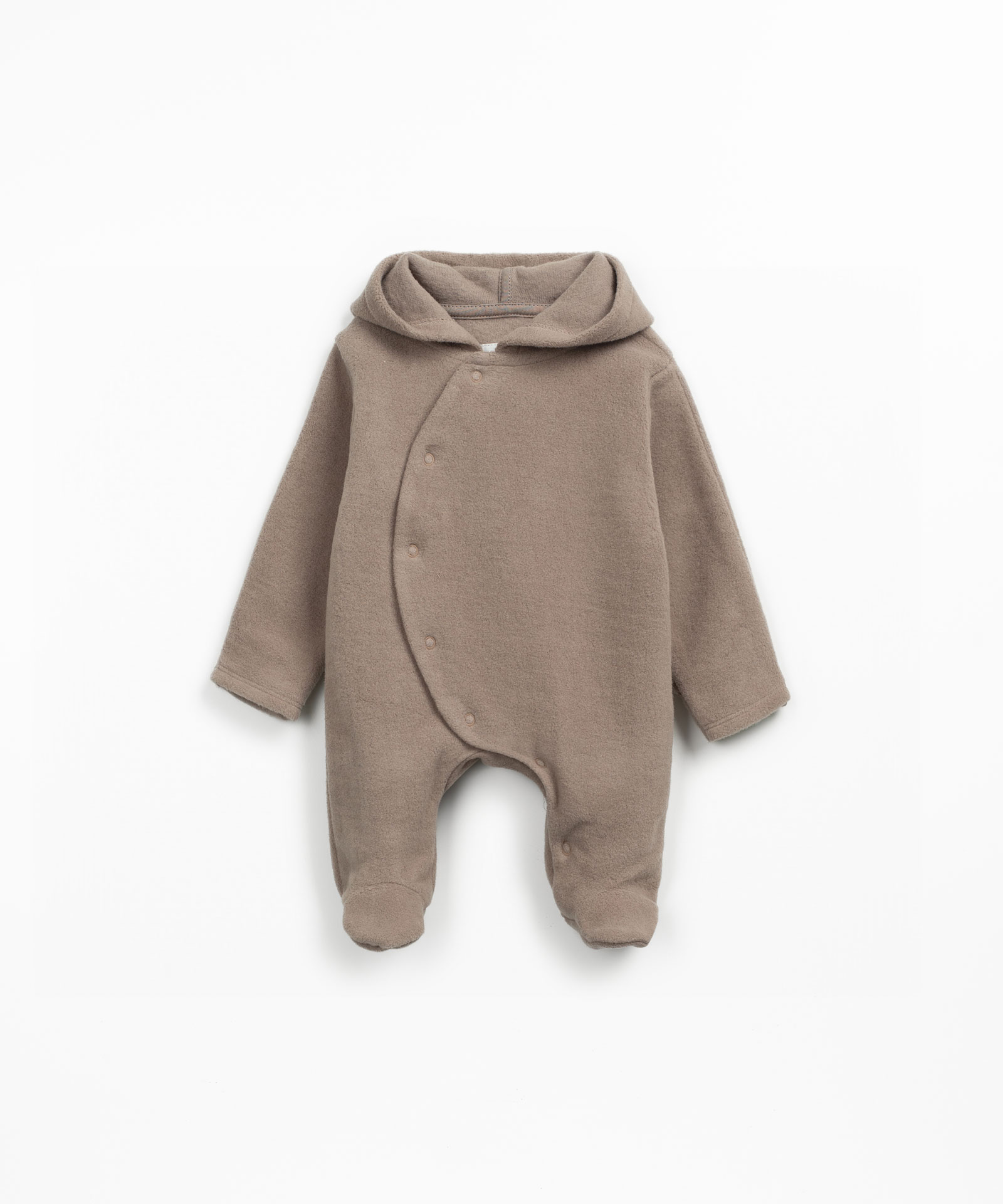 Fleece knit jumpsuit in organic cotton