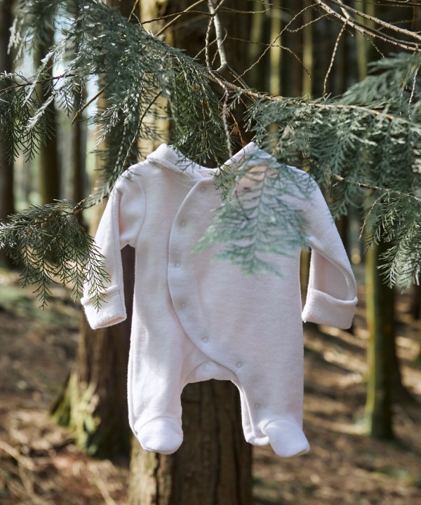 Macac�o de malha polar em algod�o org�nico