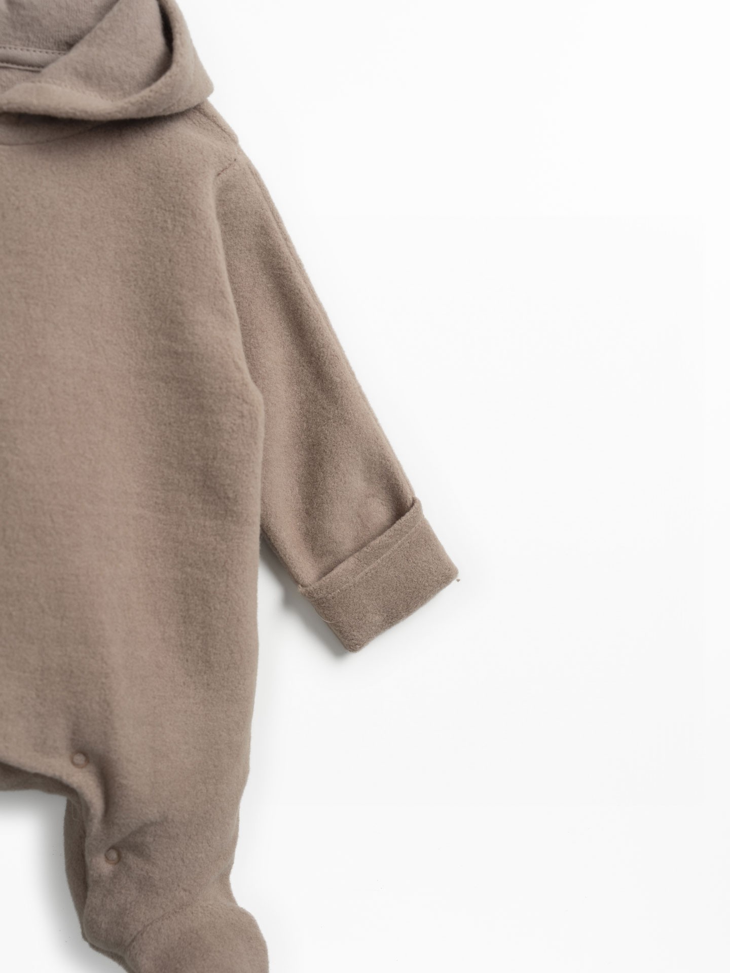 Macacão de malha polar em algodão orgânico