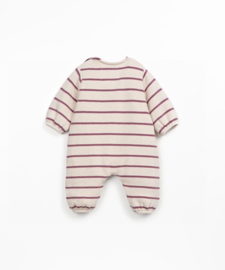 Striped jersey jumpsuit