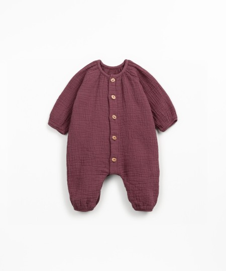 Macac�o de tecido em fibras naturais