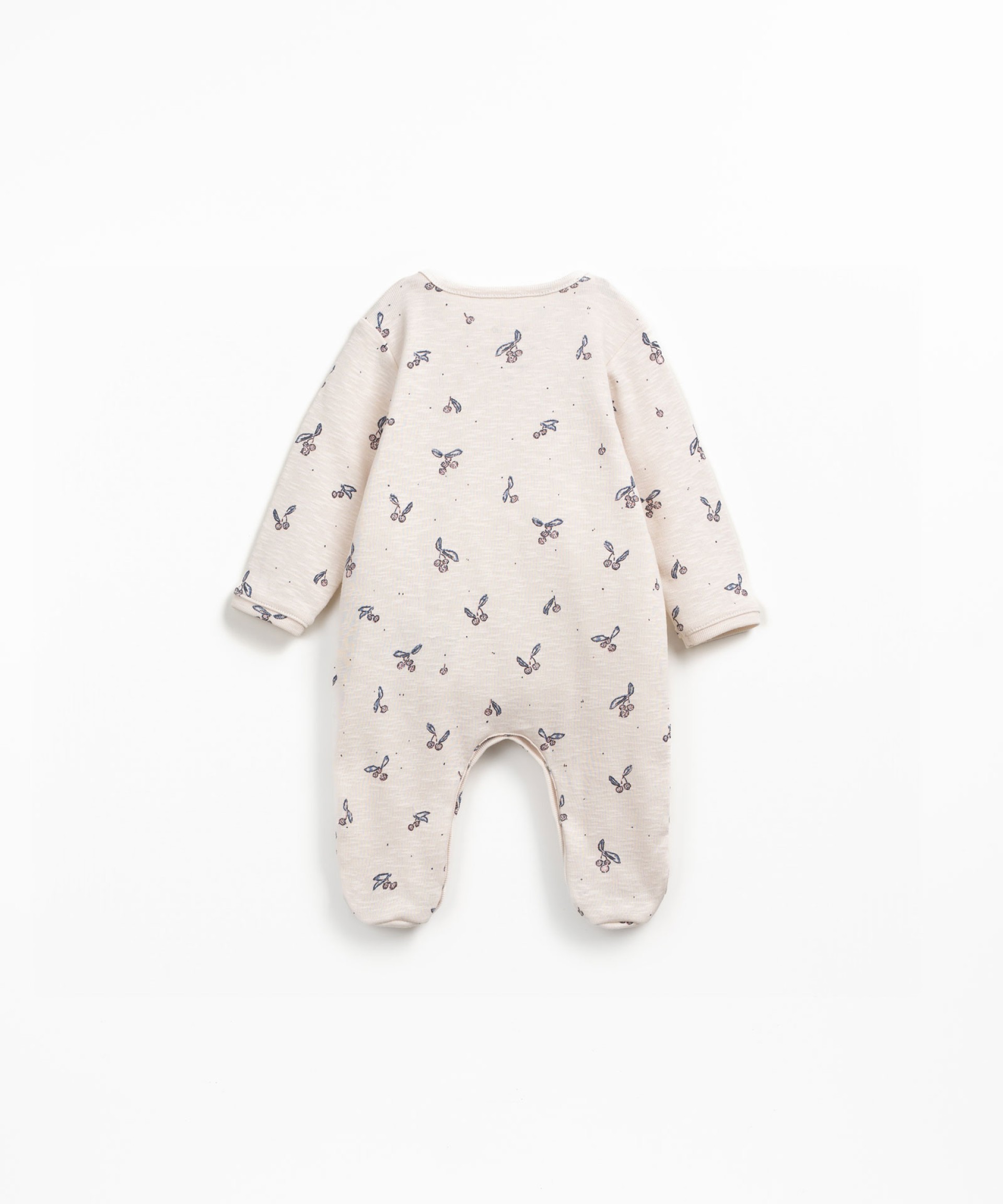 Jumpsuit with strawberry tree print