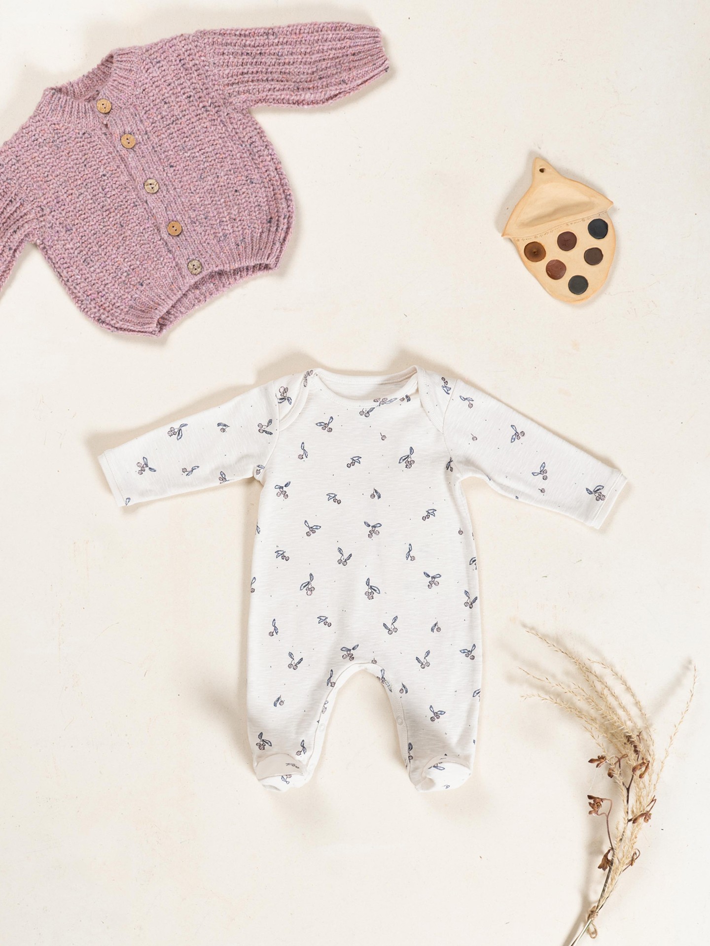 Macacão de malha em algodão orgânico