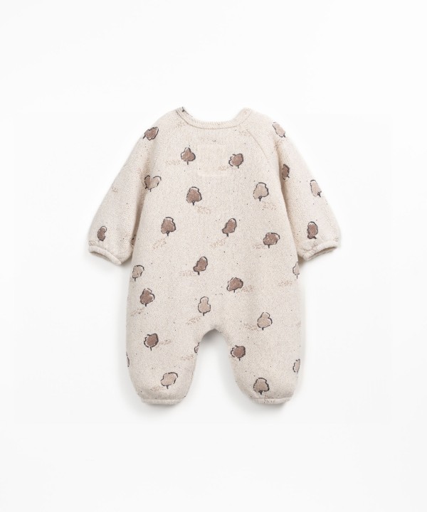 Macac�o de malha com carda interior