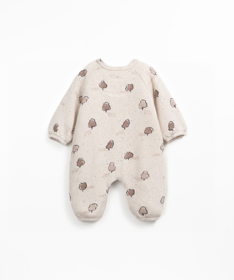 Tutina in maglia con interno garzato