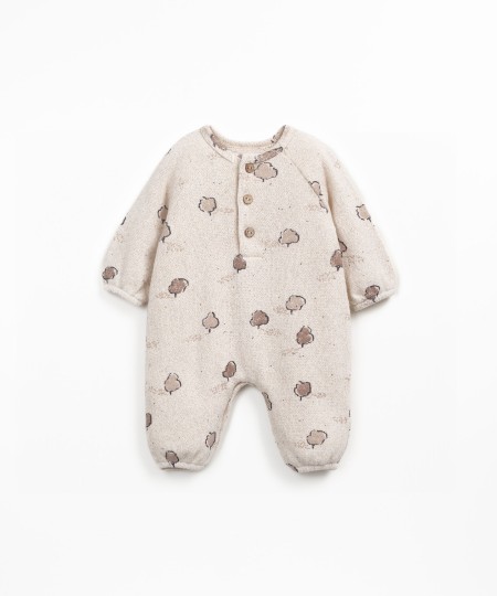 Macac�o de malha com carda interior