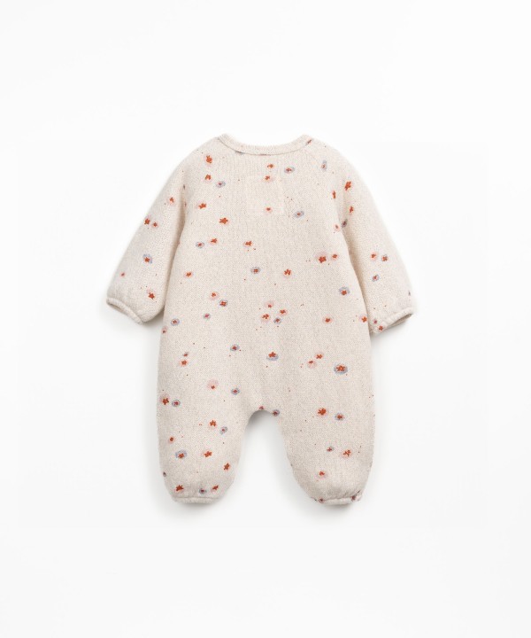 Jersey jumpsuit with brushed interior