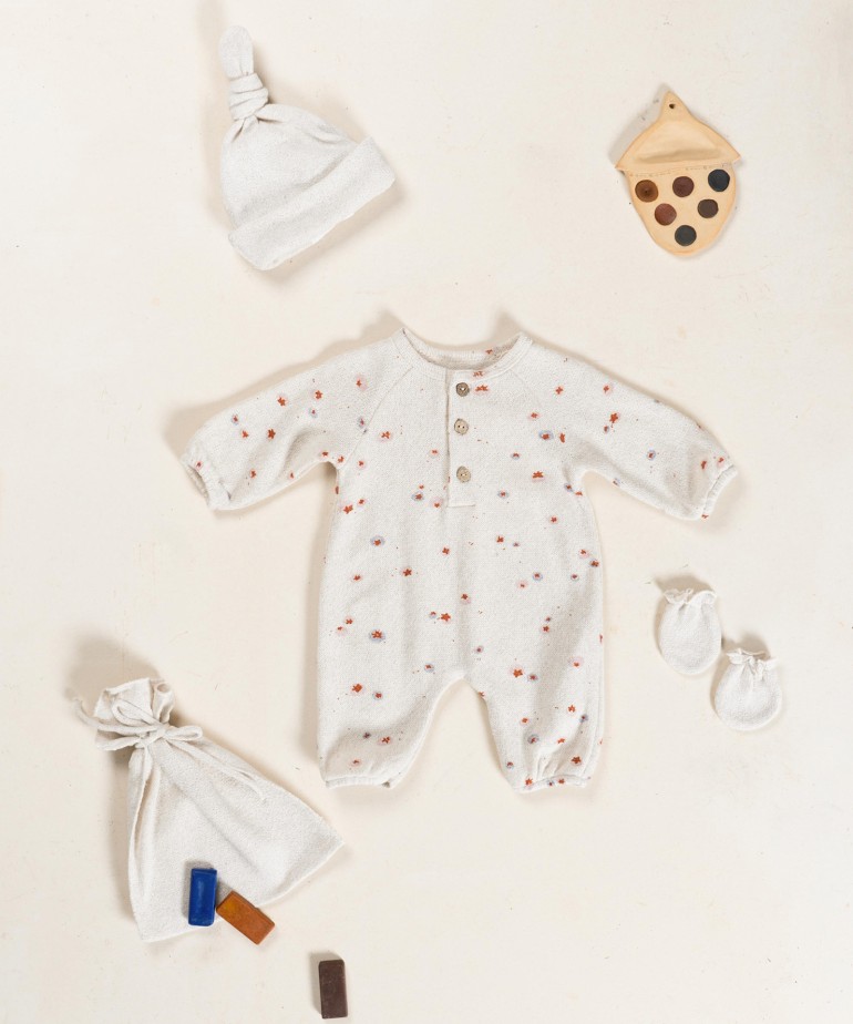 Jersey jumpsuit with brushed interior