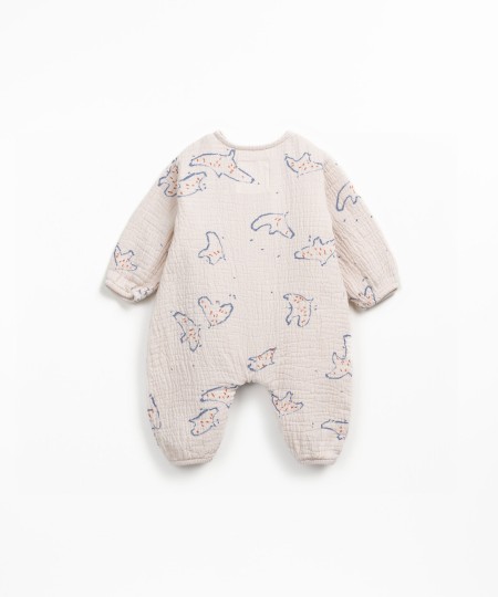 Cotton fabric jumpsuit