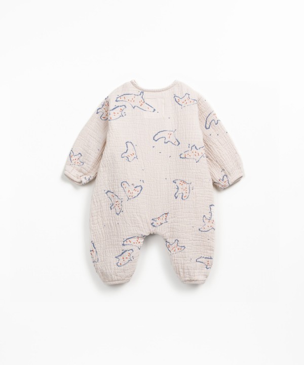 Cotton fabric jumpsuit