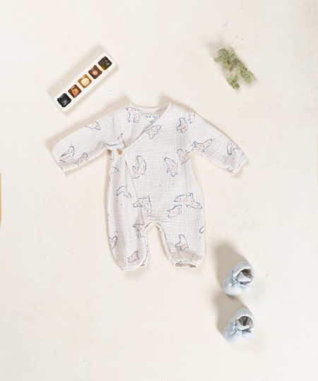 Cotton fabric jumpsuit